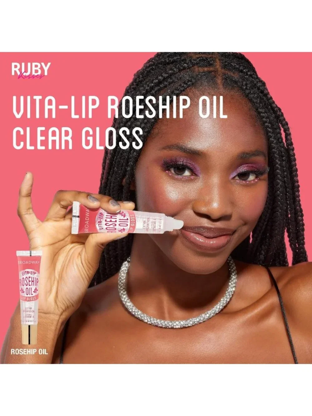 Ultra-Hydrating Lip Gloss Set - 48 Pack, Soothing Rosehip Oil, High-Shine Finish